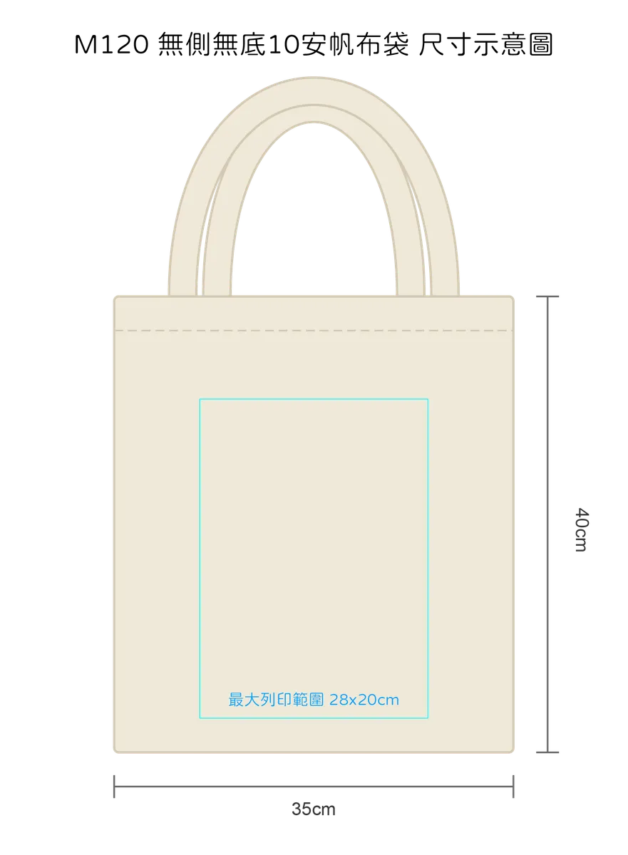 10安帆布袋|台灣印製1件起 (T12_M120)
